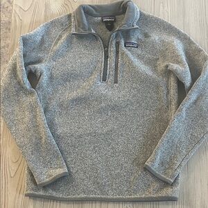 Patagonia  better sweater Men’s 1/4 Zip-Up Sweater in Heather Gray size medium